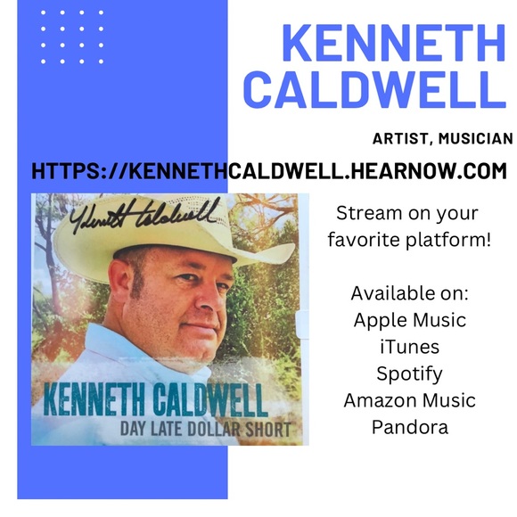 Original CD Autographed Kenneth Caldwell Country Music - Picture 3 of 4